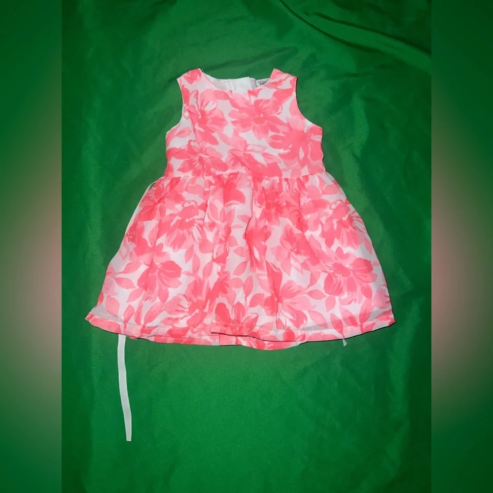 Carter's Pink Floral Kids Formal Dress size 3 Months
